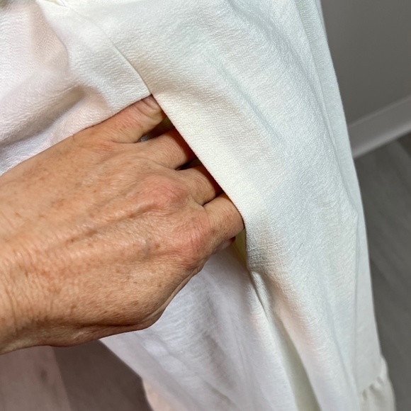 NWT Women's INC Cream Maxi Halter Dress Size 16 - Picture 5 of 12